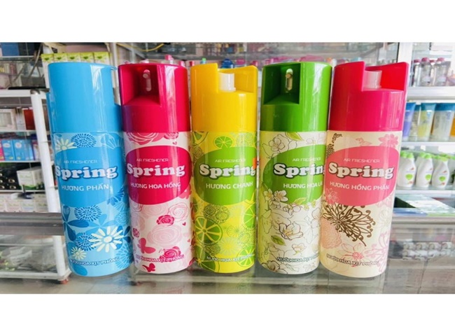 Chai xịt khử m&ugrave;i d&agrave;nh cho ph&ograve;ng vệ sinh Spring